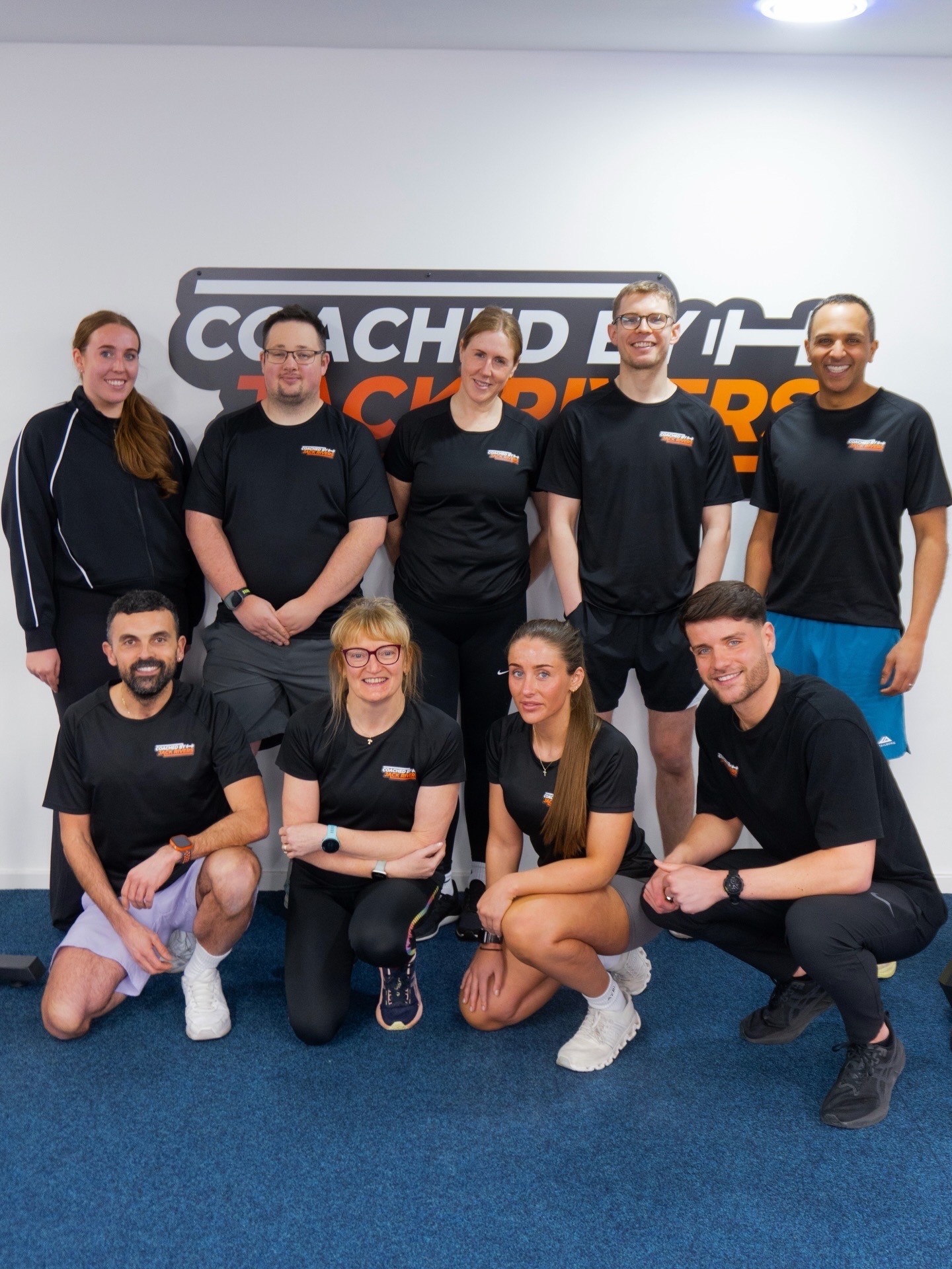 Jack Rivers with a group of his coaching clients